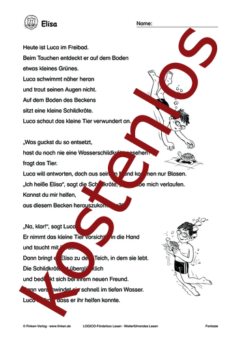 Vorschaugrafik 1 für das kostenlose Arbeitsblatt LOGICO-Box: Elisa von Lehrermaterial.de.