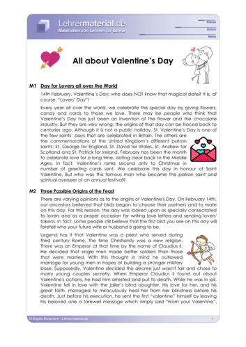 Vorschaugrafik für das  Arbeitsblatt All about Valentine’s Day von Lehrermaterial.de