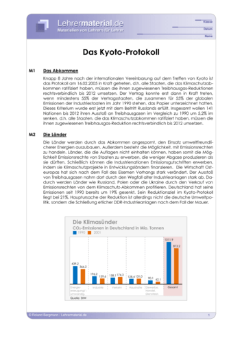 Vorschaugrafik 1 für das  Arbeitsblatt Das Kyoto-Protokoll von Lehrermaterial.de.