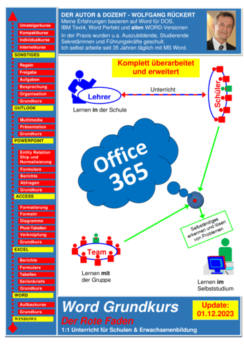 Vorschaugrafik 1 für das  Arbeitsblatt Grundkurs: MS Word Office 365 von Lehrermaterial.de.